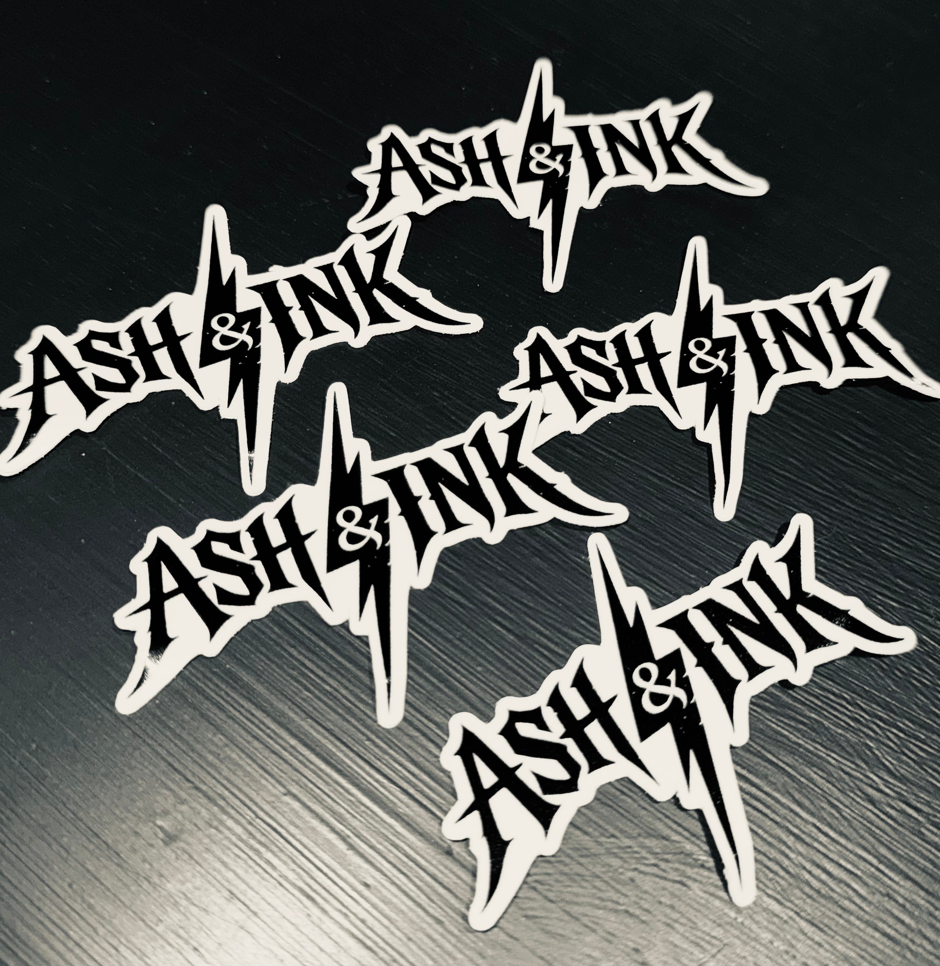 3" black sticker decal