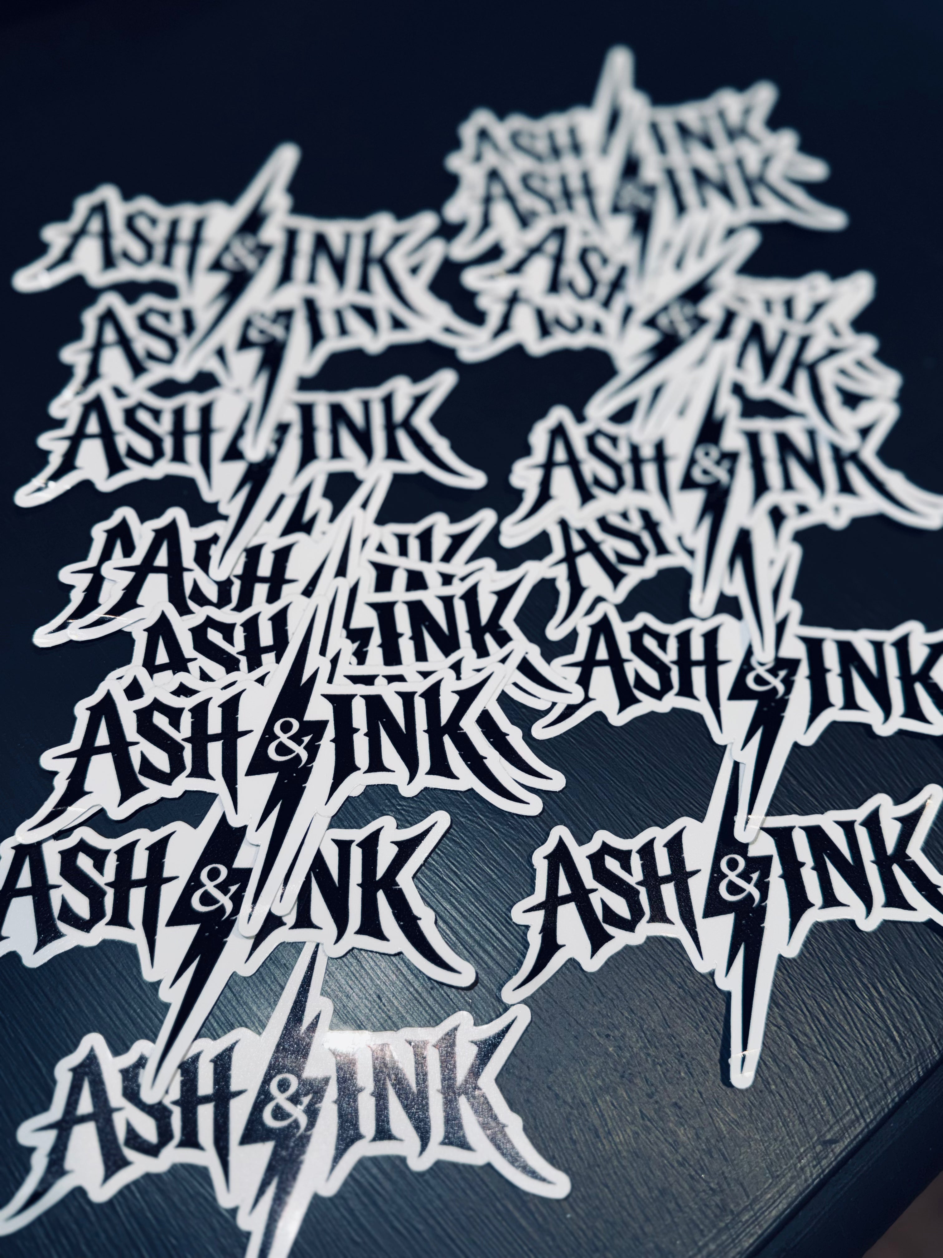 5" black sticker decal