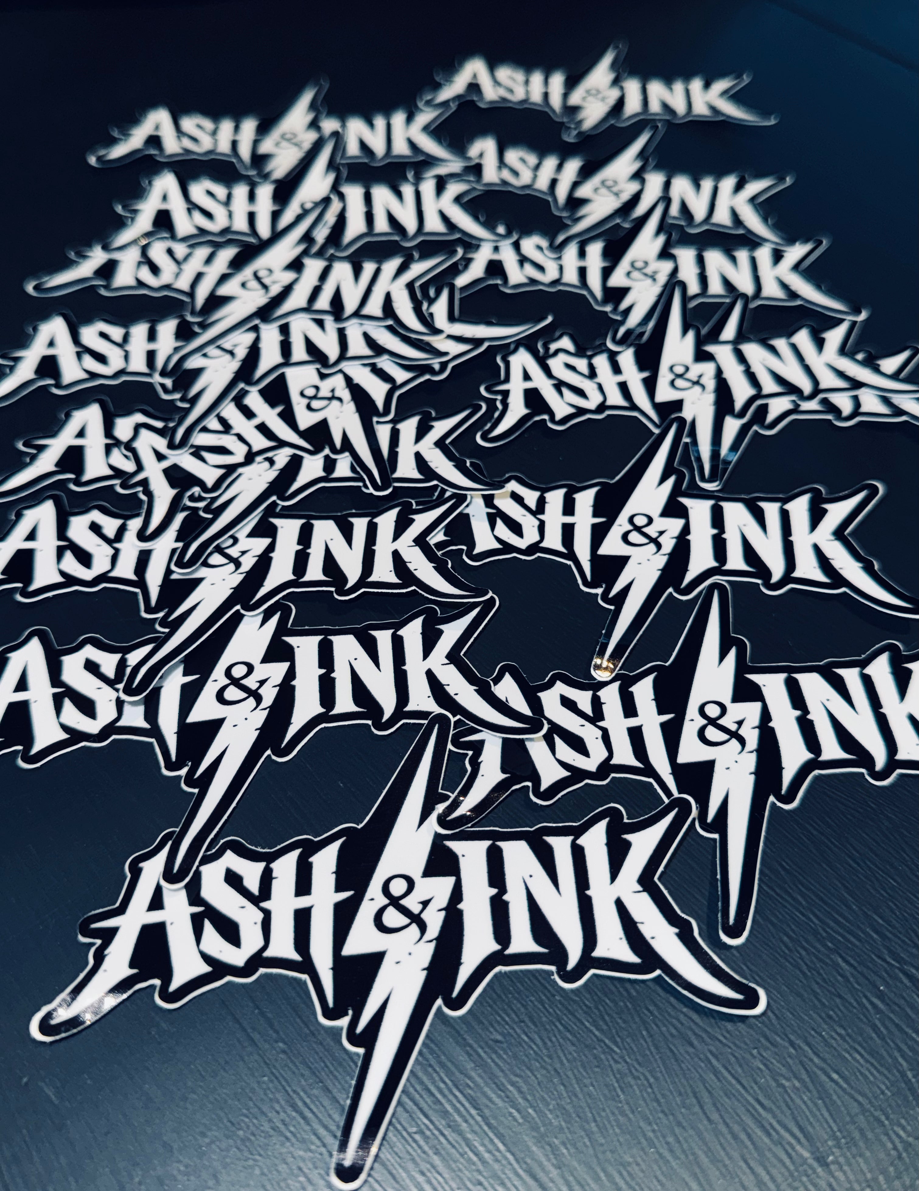 5” white sticker decal